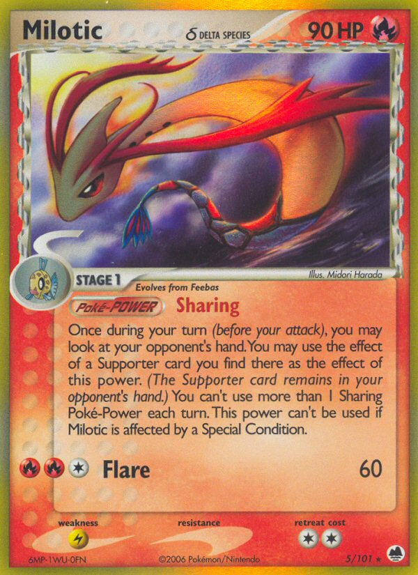 Milotic (5/101) (Delta Species) [EX: Dragon Frontiers] | Shuffle n Cut Hobbies & Games