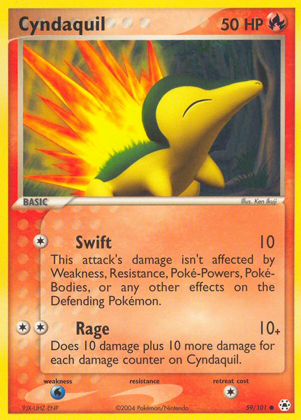 Cyndaquil (59/101) [EX: Hidden Legends] | Shuffle n Cut Hobbies & Games