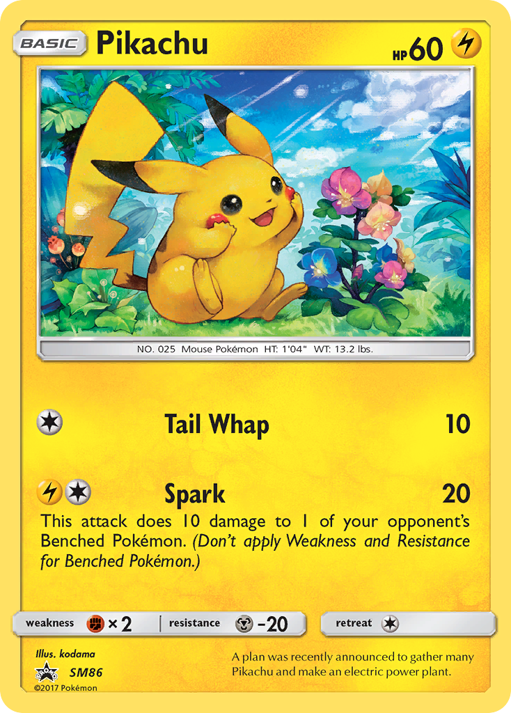 Pikachu (SM86) [Sun & Moon: Black Star Promos] | Shuffle n Cut Hobbies & Games