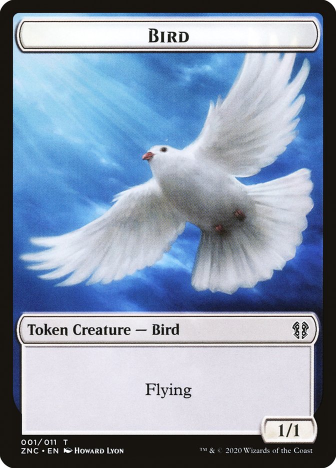Bird // Kor Ally Double-Sided Token [Zendikar Rising Commander Tokens] | Shuffle n Cut Hobbies & Games