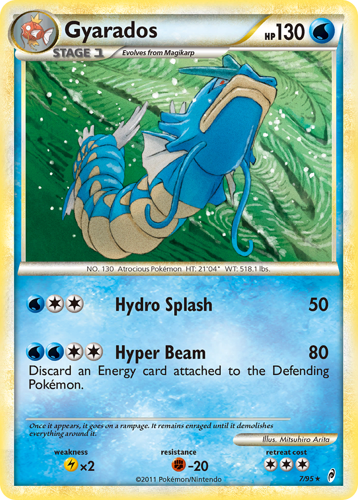 Gyarados (7/95) [HeartGold & SoulSilver: Call of Legends] | Shuffle n Cut Hobbies & Games