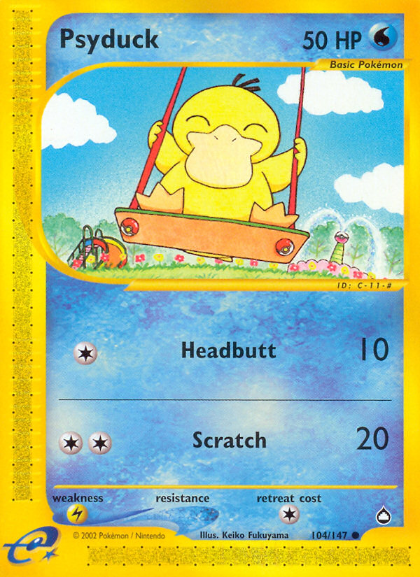 Psyduck (104/147) [Aquapolis] | Shuffle n Cut Hobbies & Games