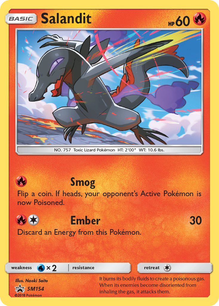 Salandit (SM154) [Sun & Moon: Black Star Promos] | Shuffle n Cut Hobbies & Games