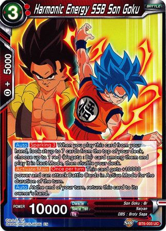 Harmonic Energy SSB Son Goku [BT6-003] | Shuffle n Cut Hobbies & Games