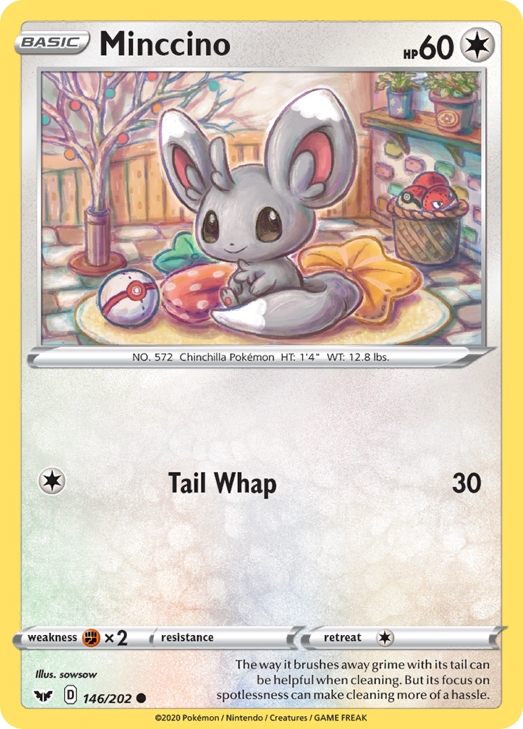 Minccino (146/202) [Sword & Shield: Base Set] | Shuffle n Cut Hobbies & Games