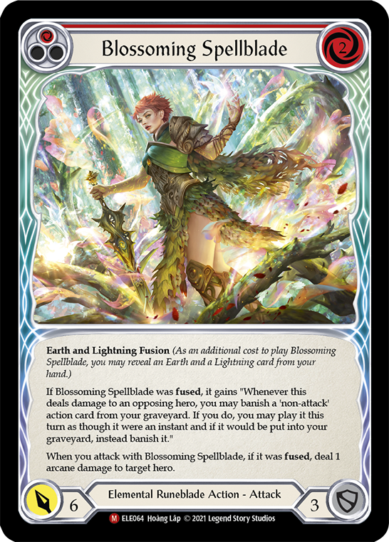 Blossoming Spellblade [ELE064] (Tales of Aria)  1st Edition Rainbow Foil | Shuffle n Cut Hobbies & Games