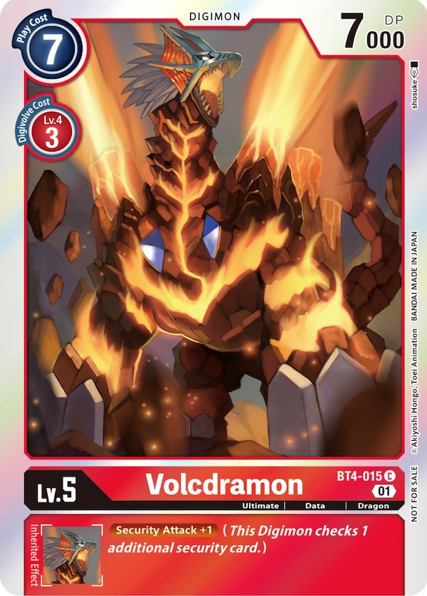 Volcdramon [BT4-015] (ST-11 Special Entry Pack) [Great Legend Promos] | Shuffle n Cut Hobbies & Games