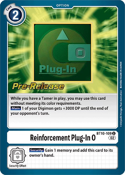 Reinforcement Plug-In 0 [BT10-109] [Xros Encounter Pre-Release Cards] | Shuffle n Cut Hobbies & Games