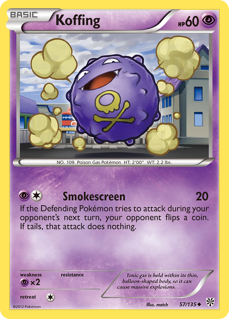 Koffing (57/135) [Black & White: Plasma Storm] | Shuffle n Cut Hobbies & Games