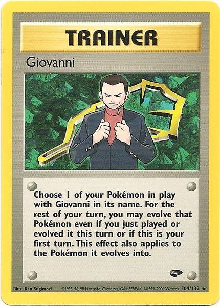 Giovanni (104/132) [Gym Challenge Unlimited] | Shuffle n Cut Hobbies & Games