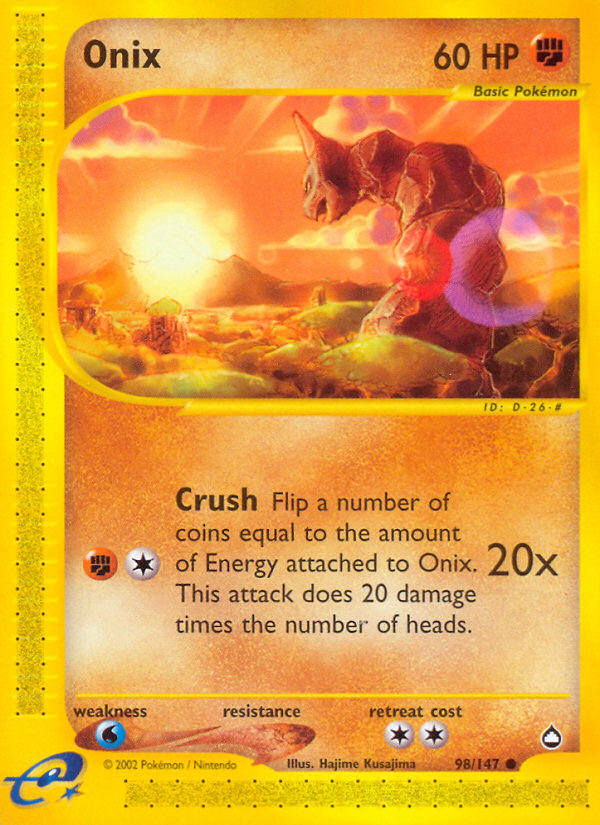 Onix (98/147) [Aquapolis] | Shuffle n Cut Hobbies & Games