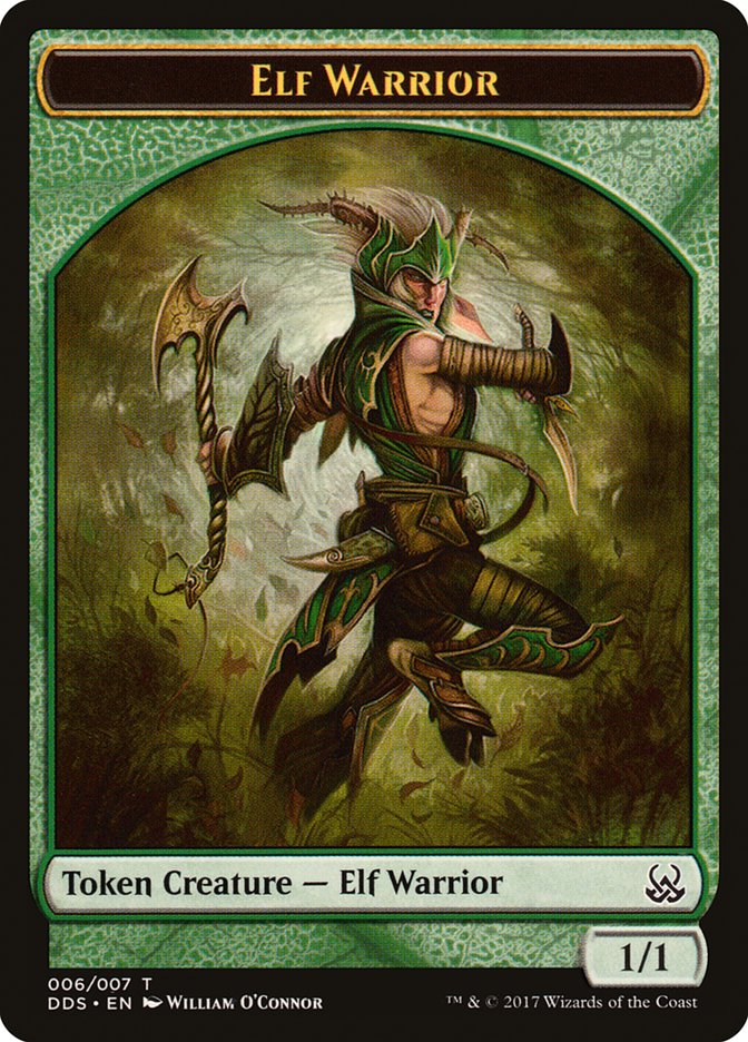 Elf Warrior Token [Duel Decks: Mind vs. Might Tokens] | Shuffle n Cut Hobbies & Games