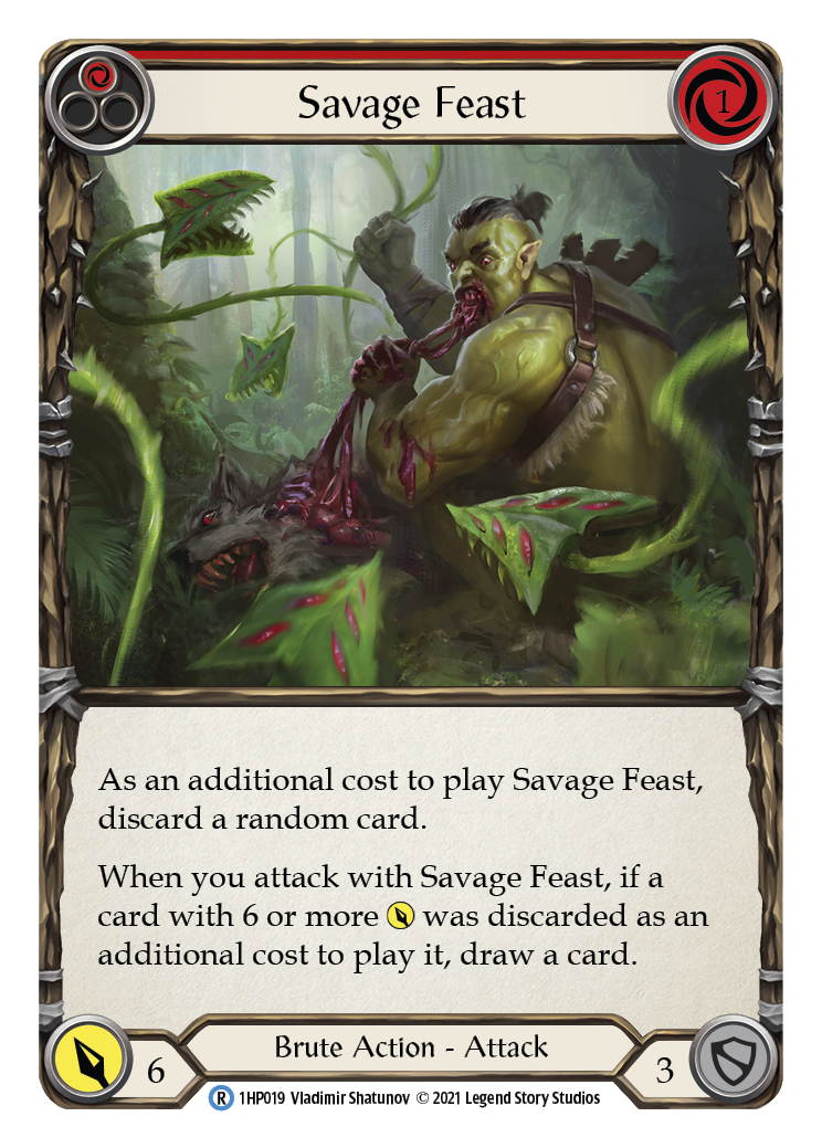 Savage Feast (Red) [1HP019] | Shuffle n Cut Hobbies & Games