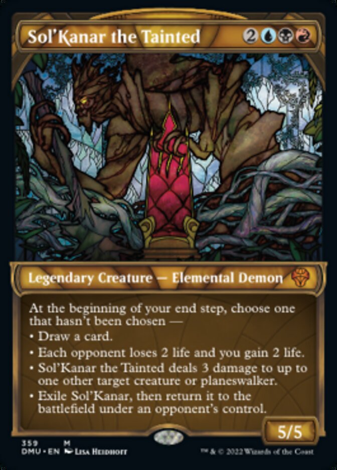 Sol'Kanar the Tainted (Showcase Textured) [Dominaria United] | Shuffle n Cut Hobbies & Games