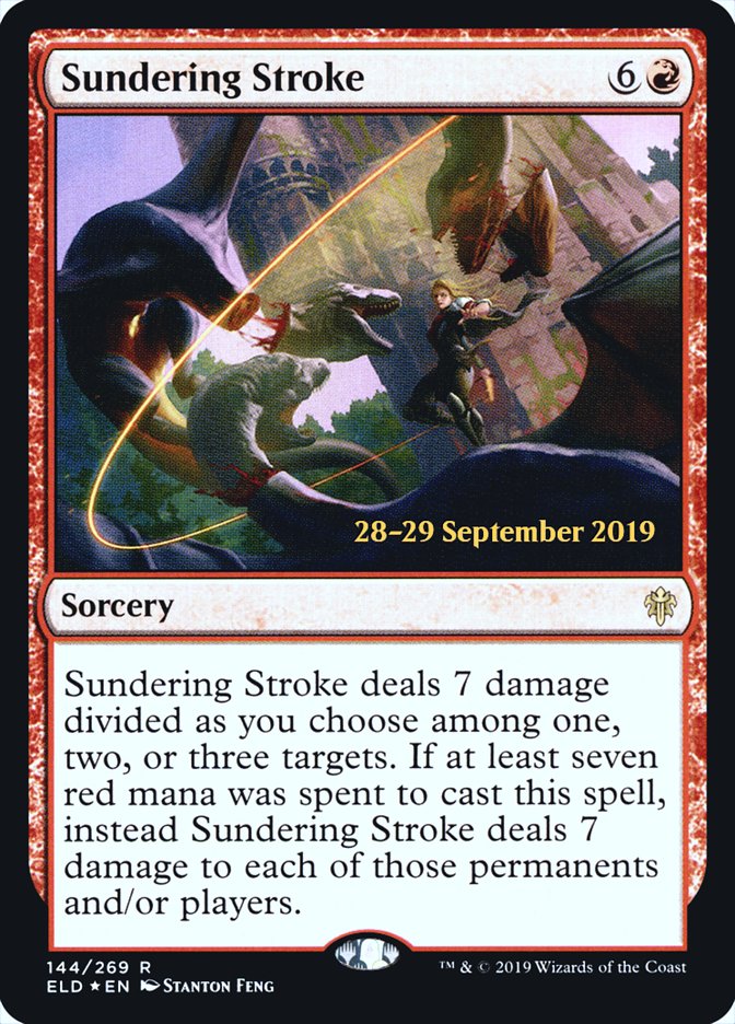 Sundering Stroke [Throne of Eldraine Prerelease Promos] | Shuffle n Cut Hobbies & Games