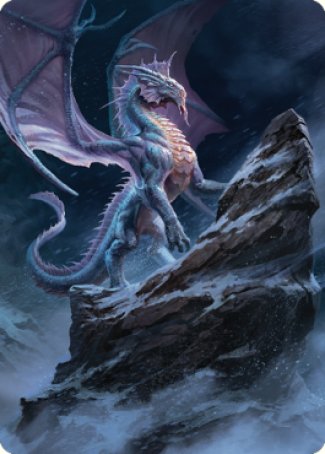 Ancient Silver Dragon Art Card (06) [Commander Legends: Battle for Baldur's Gate Art Series] | Shuffle n Cut Hobbies & Games