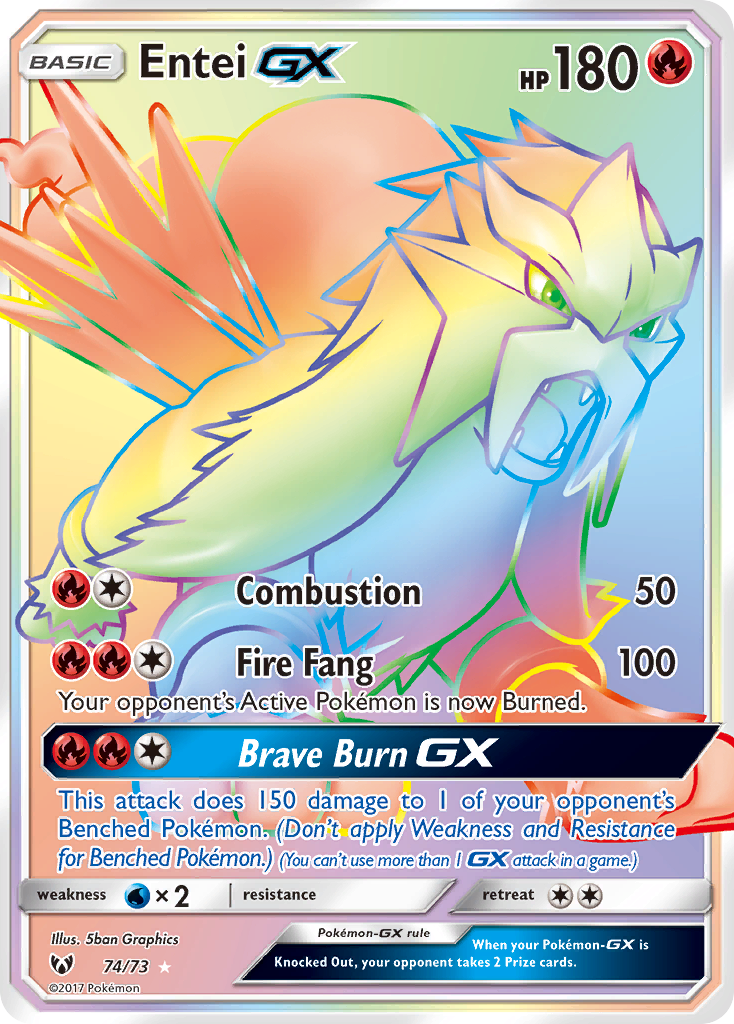 Entei GX (74/73) [Sun & Moon: Shining Legends] | Shuffle n Cut Hobbies & Games