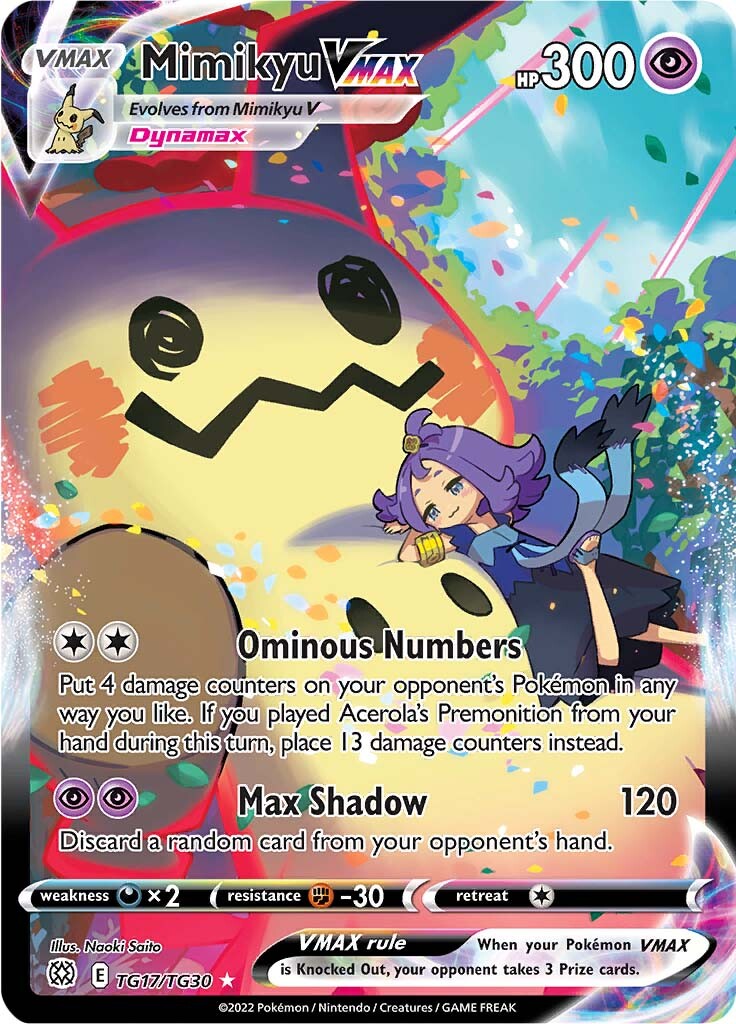 Mimikyu VMAX (TG17/TG30) [Sword & Shield: Brilliant Stars] | Shuffle n Cut Hobbies & Games