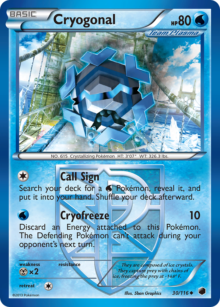 Cryogonal (30/116) [Black & White: Plasma Freeze] | Shuffle n Cut Hobbies & Games