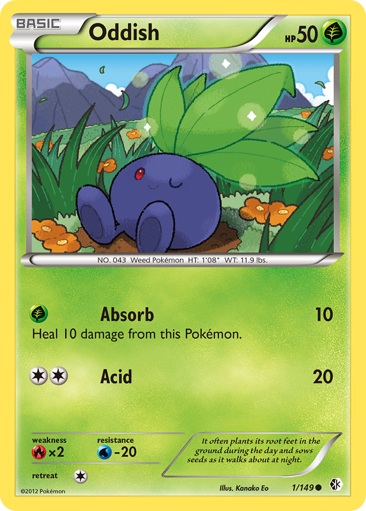 Oddish (1/149) [Black & White: Boundaries Crossed] | Shuffle n Cut Hobbies & Games