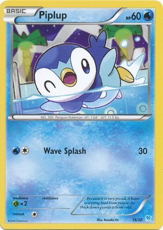 Piplup (16/30) [XY: Trainer Kit 3 - Suicune] | Shuffle n Cut Hobbies & Games