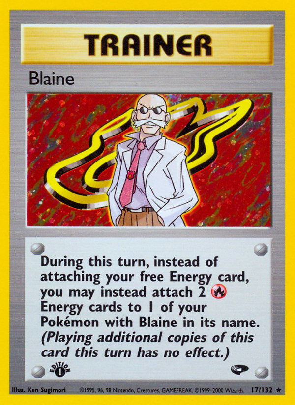 Blaine (17/132) [Gym Challenge 1st Edition] | Shuffle n Cut Hobbies & Games