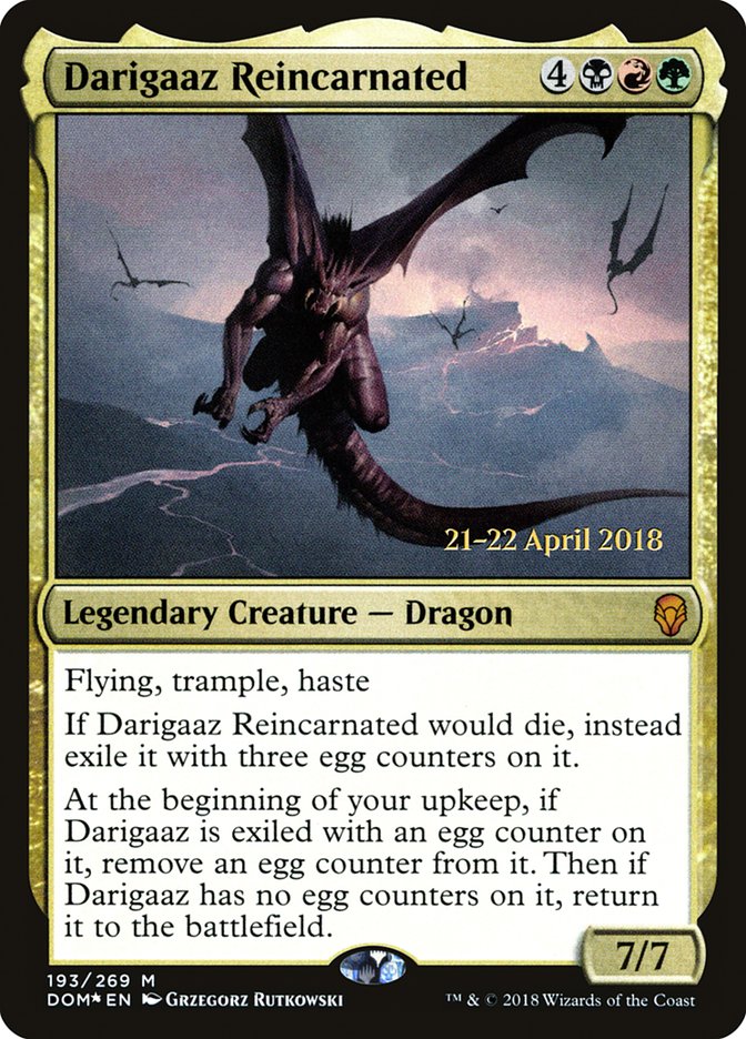 Darigaaz Reincarnated [Dominaria Prerelease Promos] | Shuffle n Cut Hobbies & Games