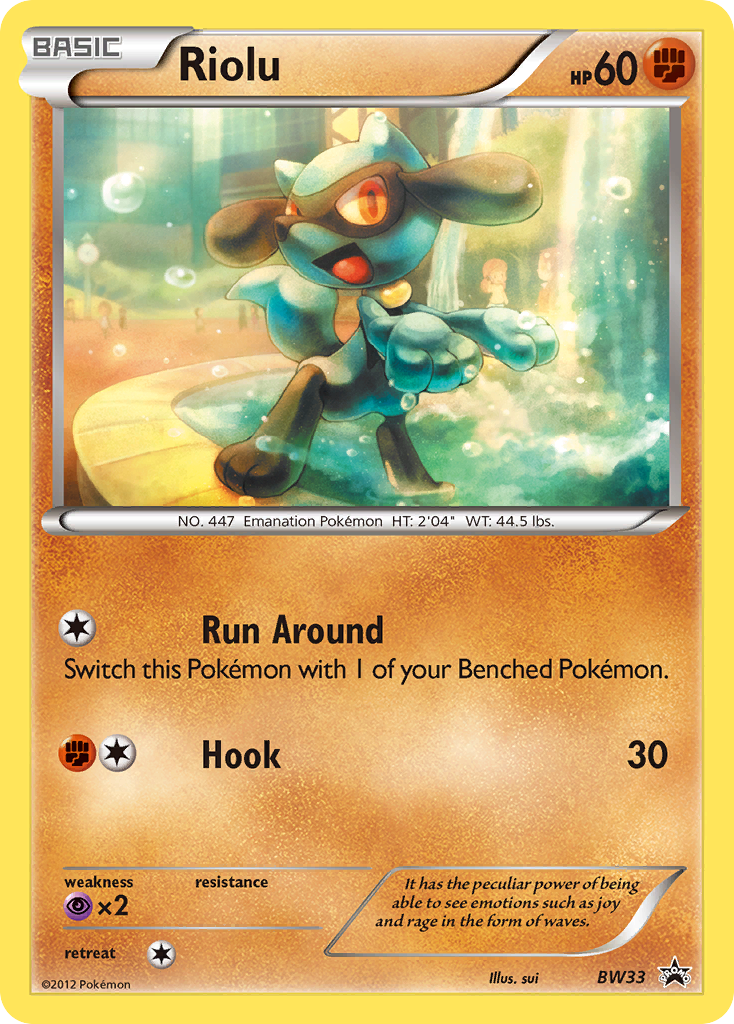 Riolu (BW33) [Black & White: Black Star Promos] | Shuffle n Cut Hobbies & Games