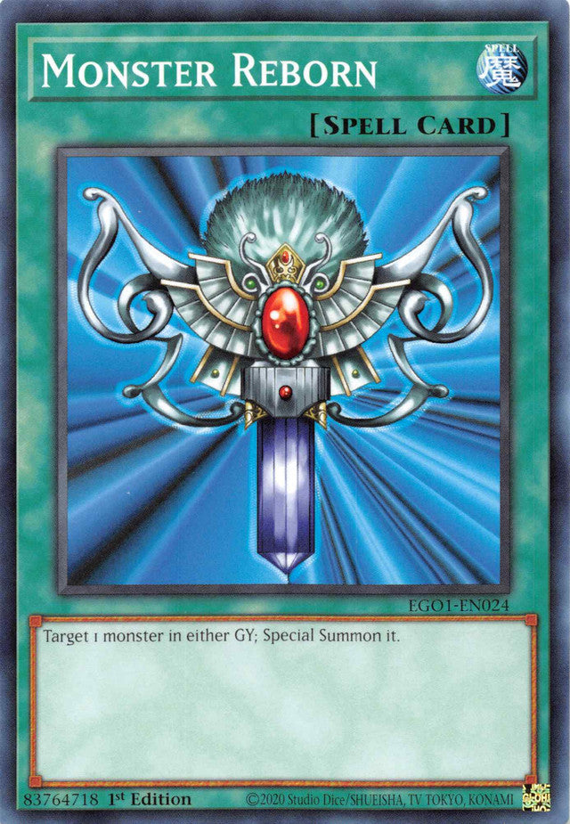 Monster Reborn [EGO1-EN024] Common | Shuffle n Cut Hobbies & Games