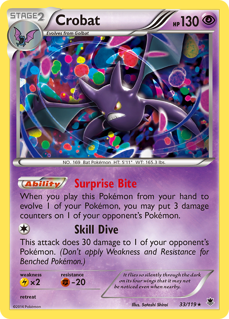 Crobat (33/119) [XY: Phantom Forces] | Shuffle n Cut Hobbies & Games