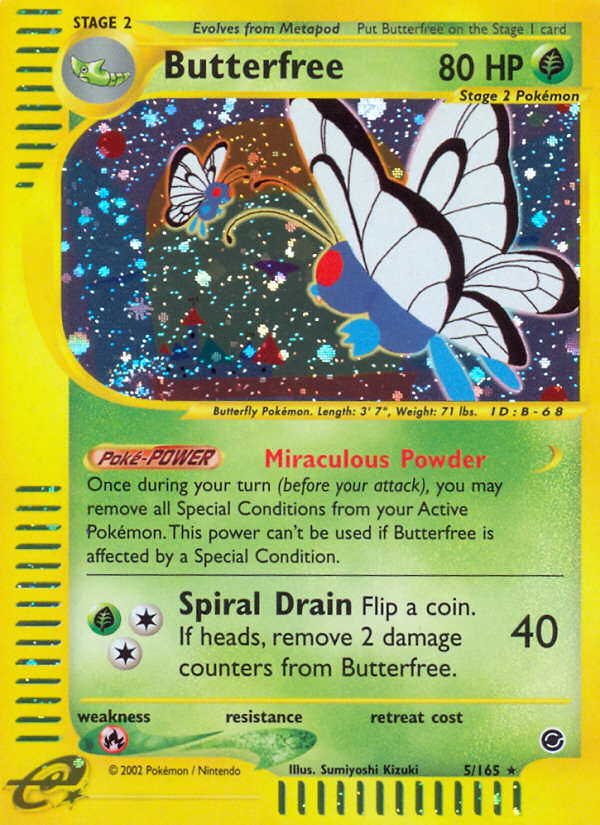 Butterfree (5/165) [Expedition: Base Set] | Shuffle n Cut Hobbies & Games