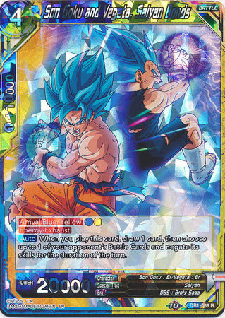 Son Goku and Vegeta, Saiyan Bonds (DB1-089) [Dragon Brawl] | Shuffle n Cut Hobbies & Games