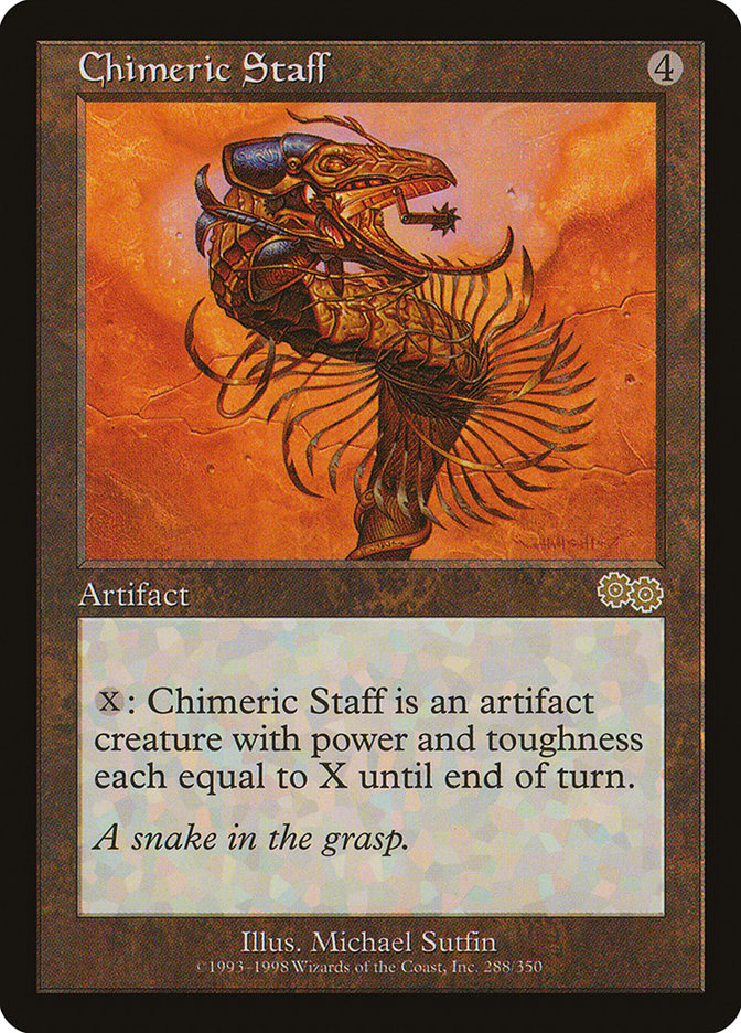 Chimeric Staff [Urza's Saga] | Shuffle n Cut Hobbies & Games