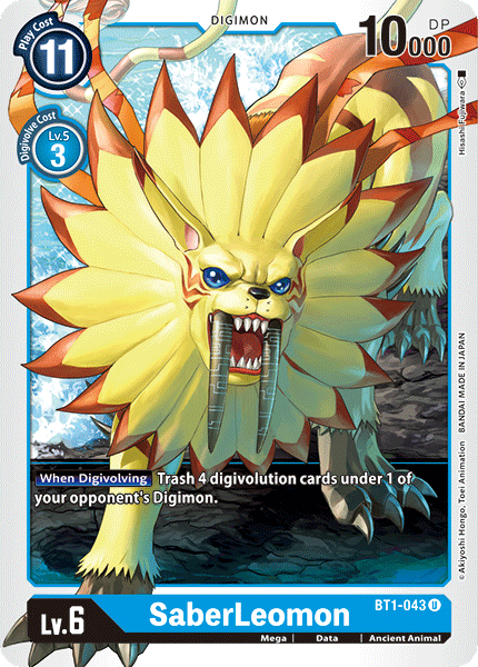 SaberLeomon [BT1-043] [Release Special Booster Ver.1.0] | Shuffle n Cut Hobbies & Games