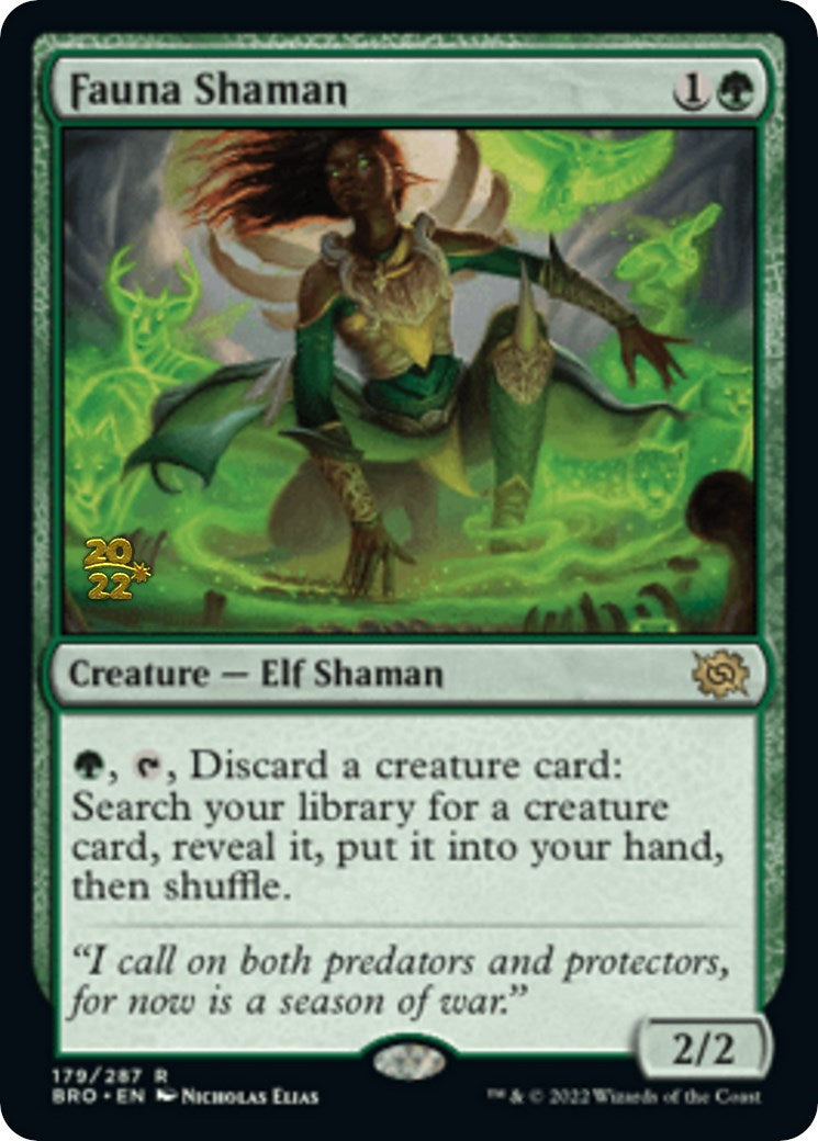 Fauna Shaman [The Brothers' War Prerelease Promos] | Shuffle n Cut Hobbies & Games