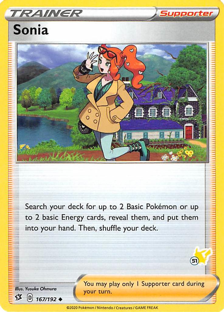 Sonia (167/192) (Pikachu Stamp #51) [Battle Academy 2022] | Shuffle n Cut Hobbies & Games