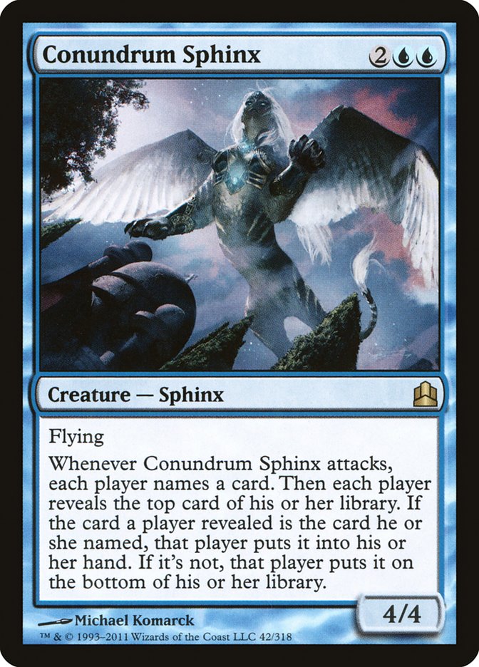 Conundrum Sphinx [Commander 2011] | Shuffle n Cut Hobbies & Games