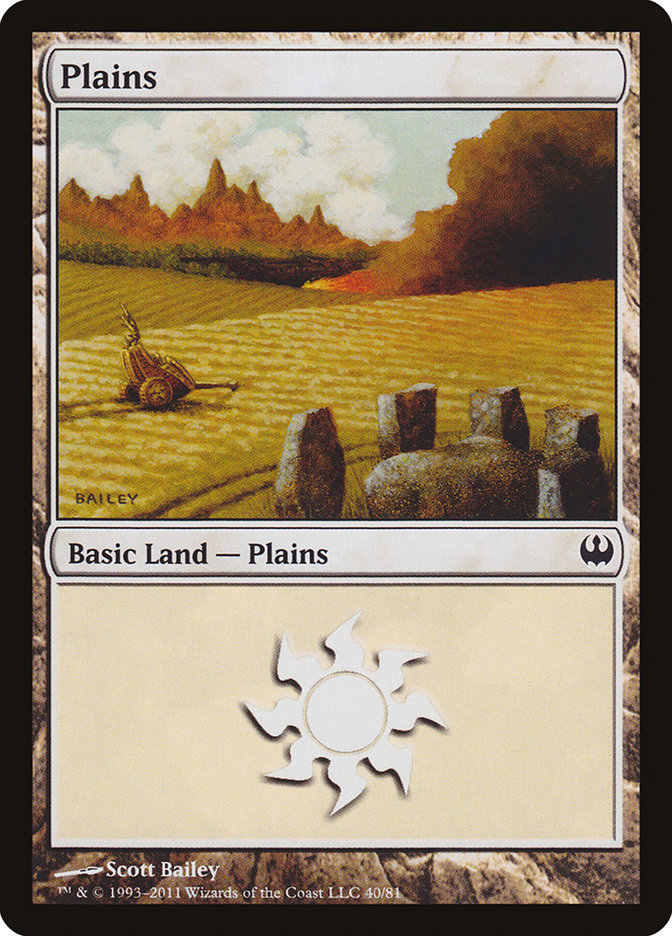 Plains (40) [Duel Decks: Knights vs. Dragons] | Shuffle n Cut Hobbies & Games