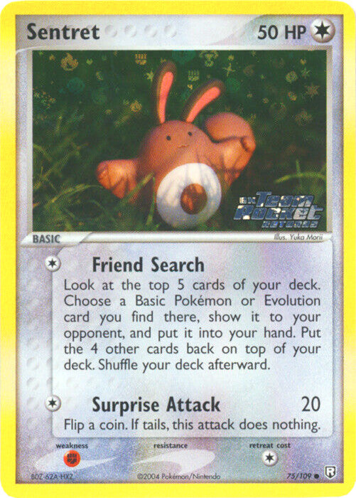 Sentret (75/109) (Stamped) [EX: Team Rocket Returns] | Shuffle n Cut Hobbies & Games