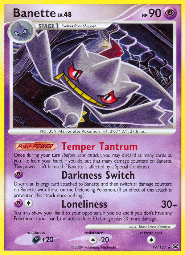 Banette (19/127) [Platinum: Base Set] | Shuffle n Cut Hobbies & Games