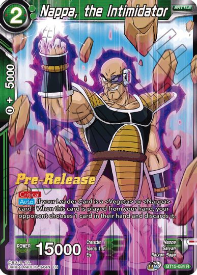 Nappa, the Intimidator (BT15-084) [Saiyan Showdown Prerelease Promos] | Shuffle n Cut Hobbies & Games