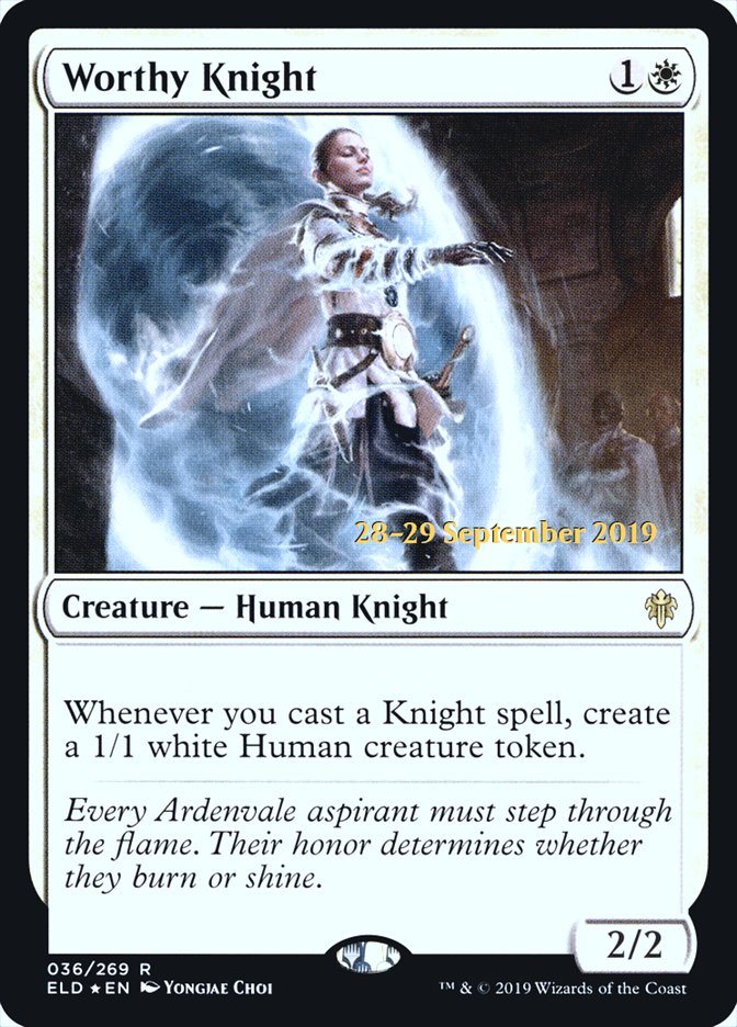 Worthy Knight [Throne of Eldraine Prerelease Promos] | Shuffle n Cut Hobbies & Games