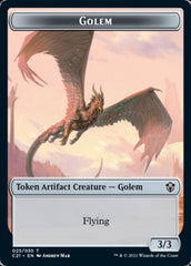 Golem (025) // Thopter Double-Sided Token [Commander 2021 Tokens] | Shuffle n Cut Hobbies & Games