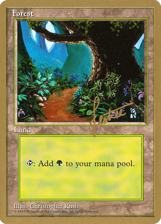 Forest (bl376) (Bertrand Lestree) [Pro Tour Collector Set] | Shuffle n Cut Hobbies & Games