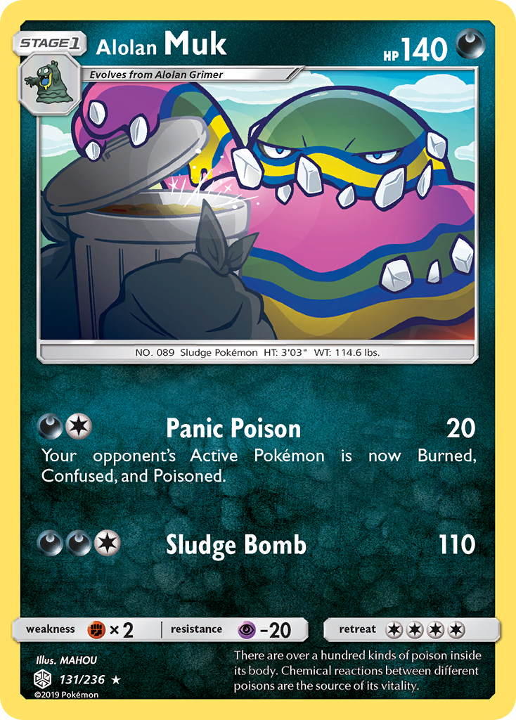 Alolan Muk (131/236) [Sun & Moon: Cosmic Eclipse] | Shuffle n Cut Hobbies & Games