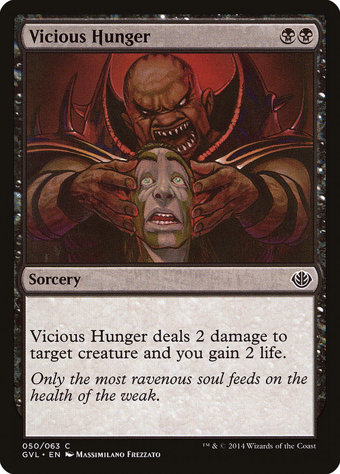 Vicious Hunger (Garruk vs. Liliana) [Duel Decks Anthology] | Shuffle n Cut Hobbies & Games