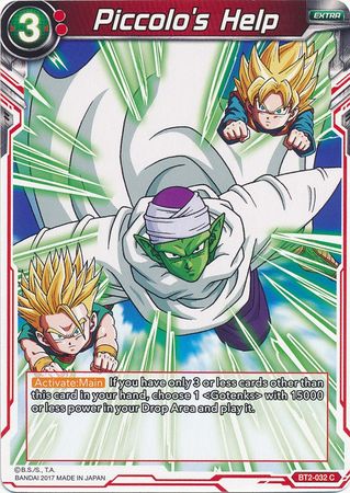 Piccolo's Help [BT2-032] | Shuffle n Cut Hobbies & Games