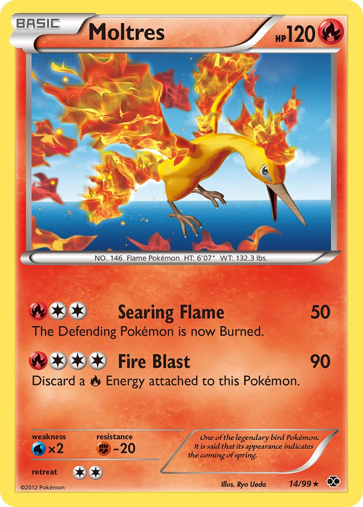 Moltres (14/99) (Blister Exclusive) [Black & White: Next Destinies] | Shuffle n Cut Hobbies & Games