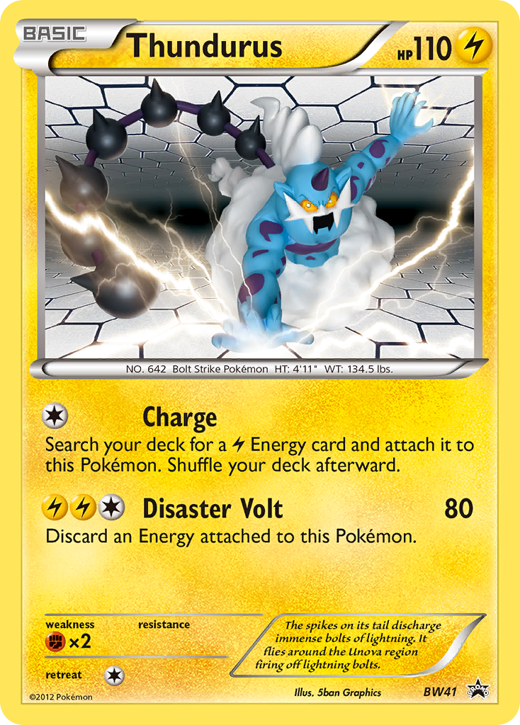 Thundurus (BW41) [Black & White: Black Star Promos] | Shuffle n Cut Hobbies & Games