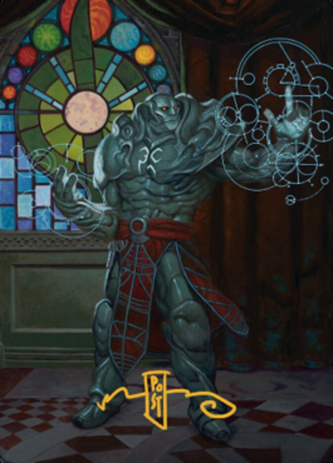 Karn, Living Legacy Art Card 2 (Gold-Stamped Signature) [Dominaria United Art Series] | Shuffle n Cut Hobbies & Games